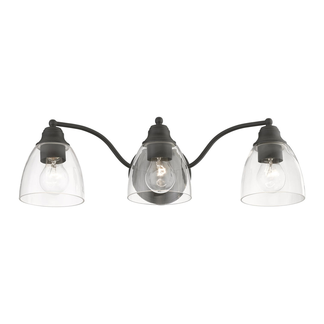 3 Light Black Vanity Sconce