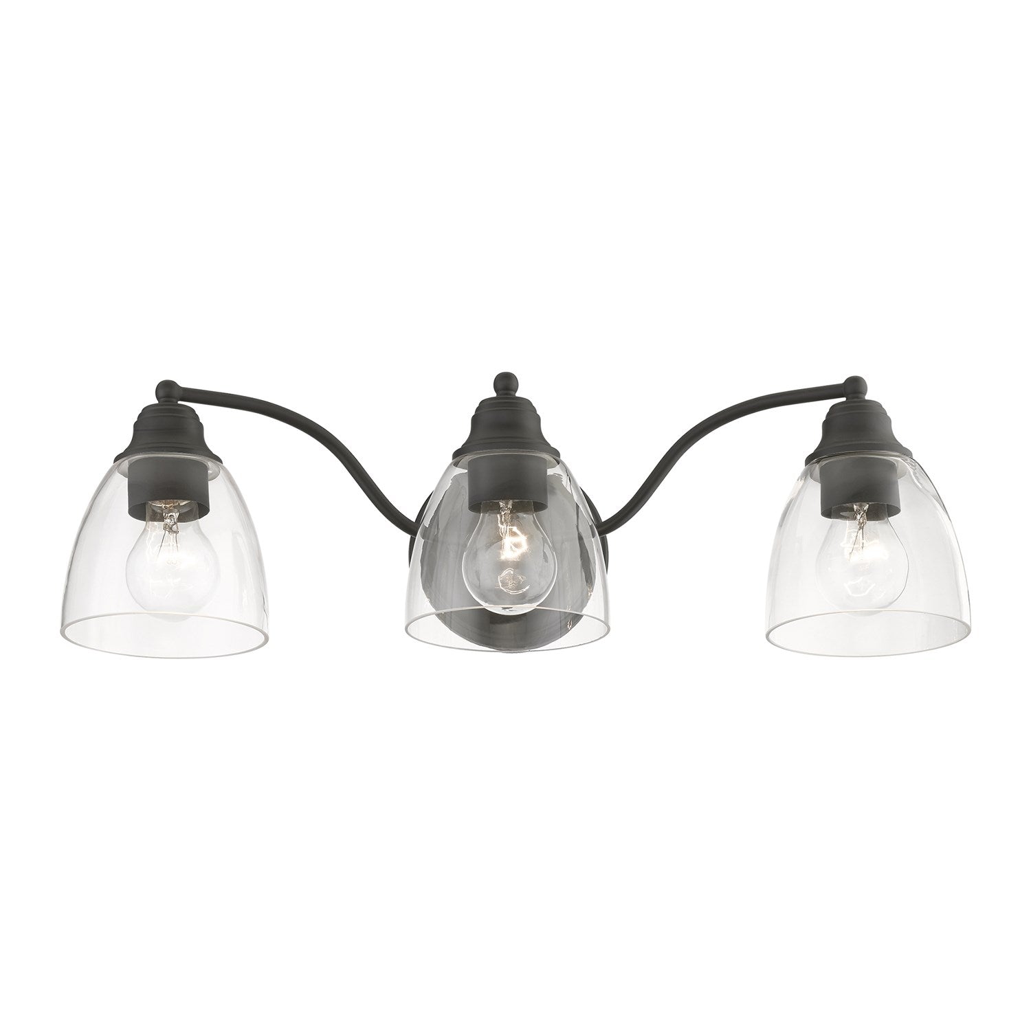 3 Light Black Vanity Sconce