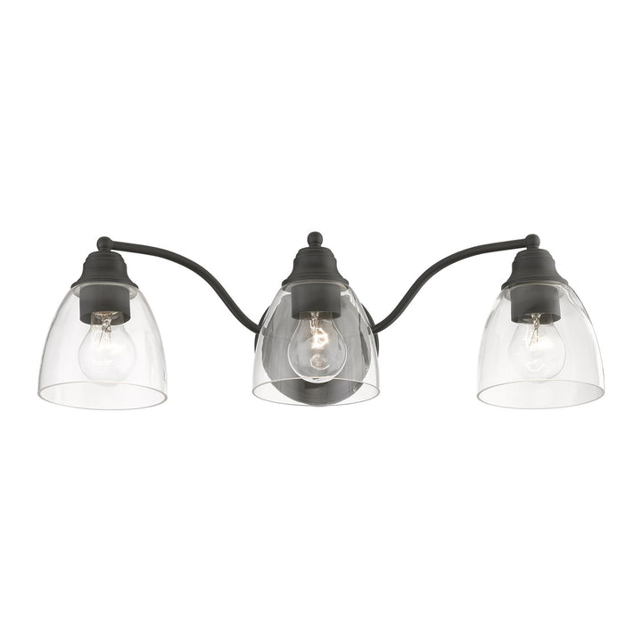 3 Light Black Vanity Sconce
