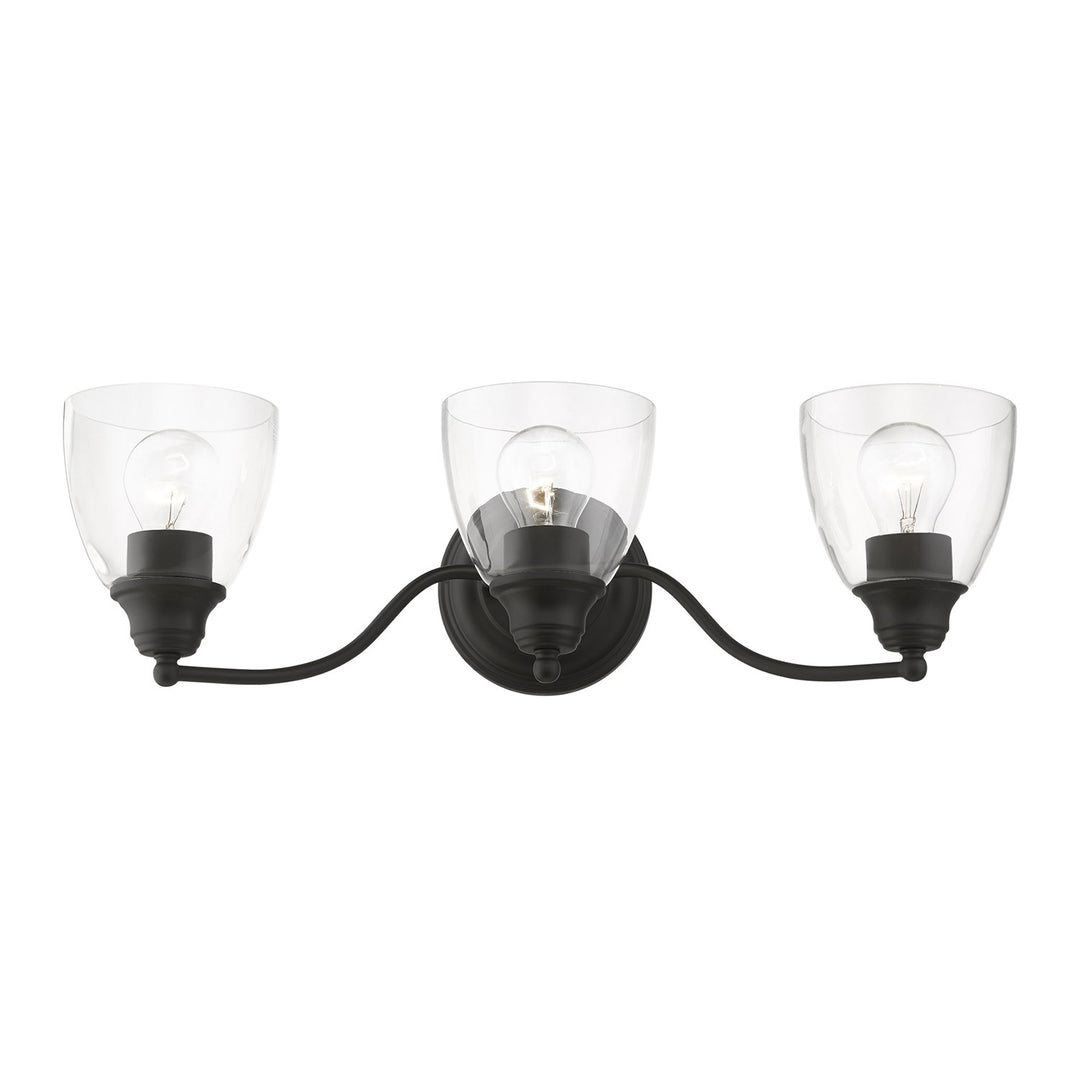 3 Light Black Vanity Sconce