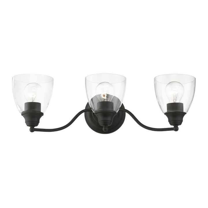 3 Light Black Vanity Sconce