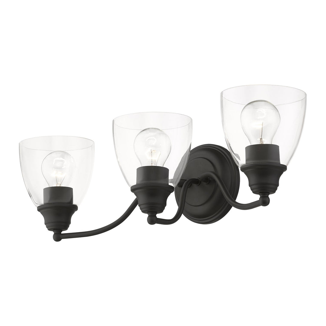3 Light Black Vanity Sconce