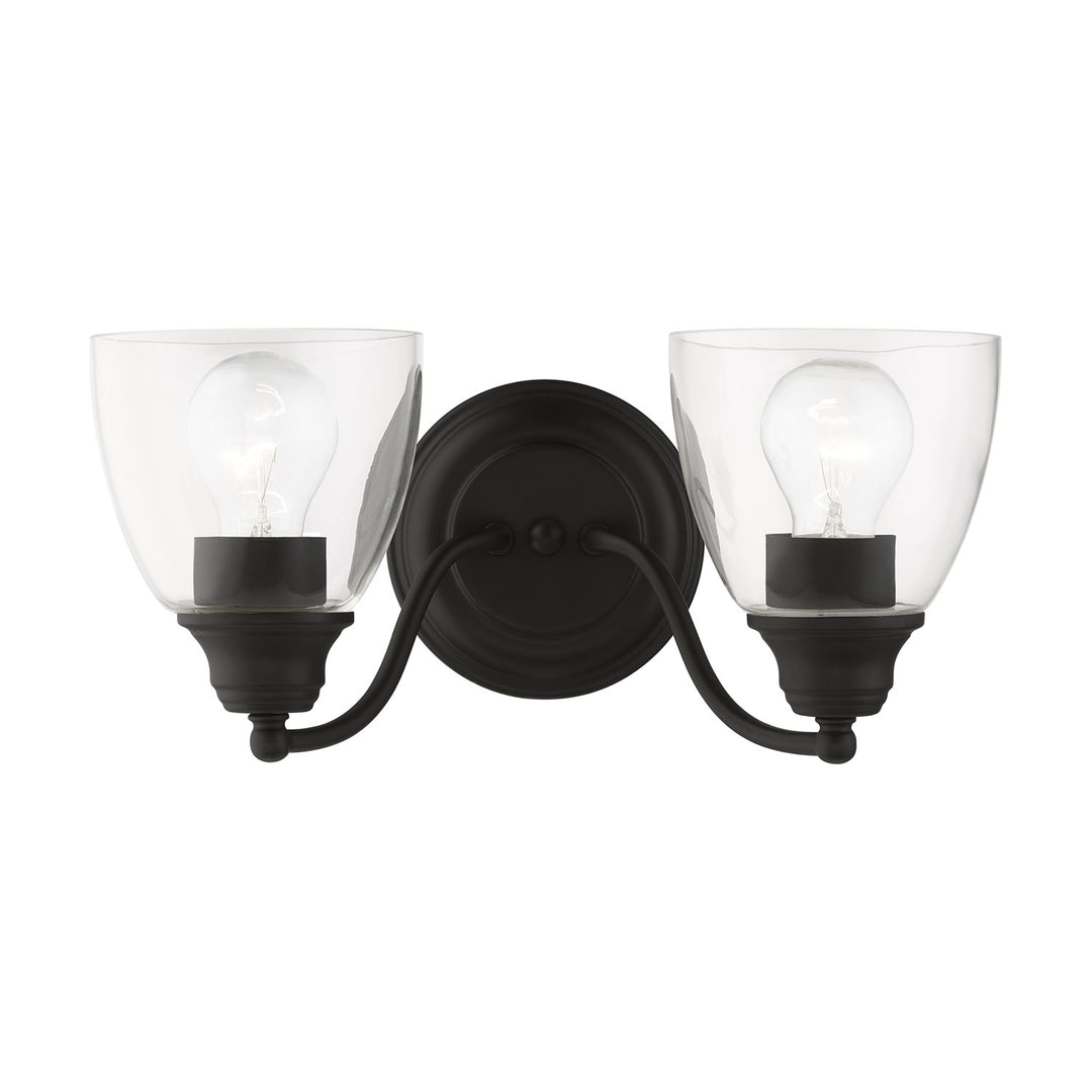 2 Light Black Vanity Sconce by Livex Lighting