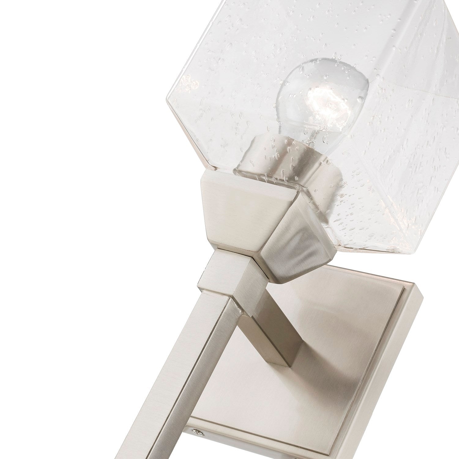1 Light Brushed Nickel Vanity Sconce