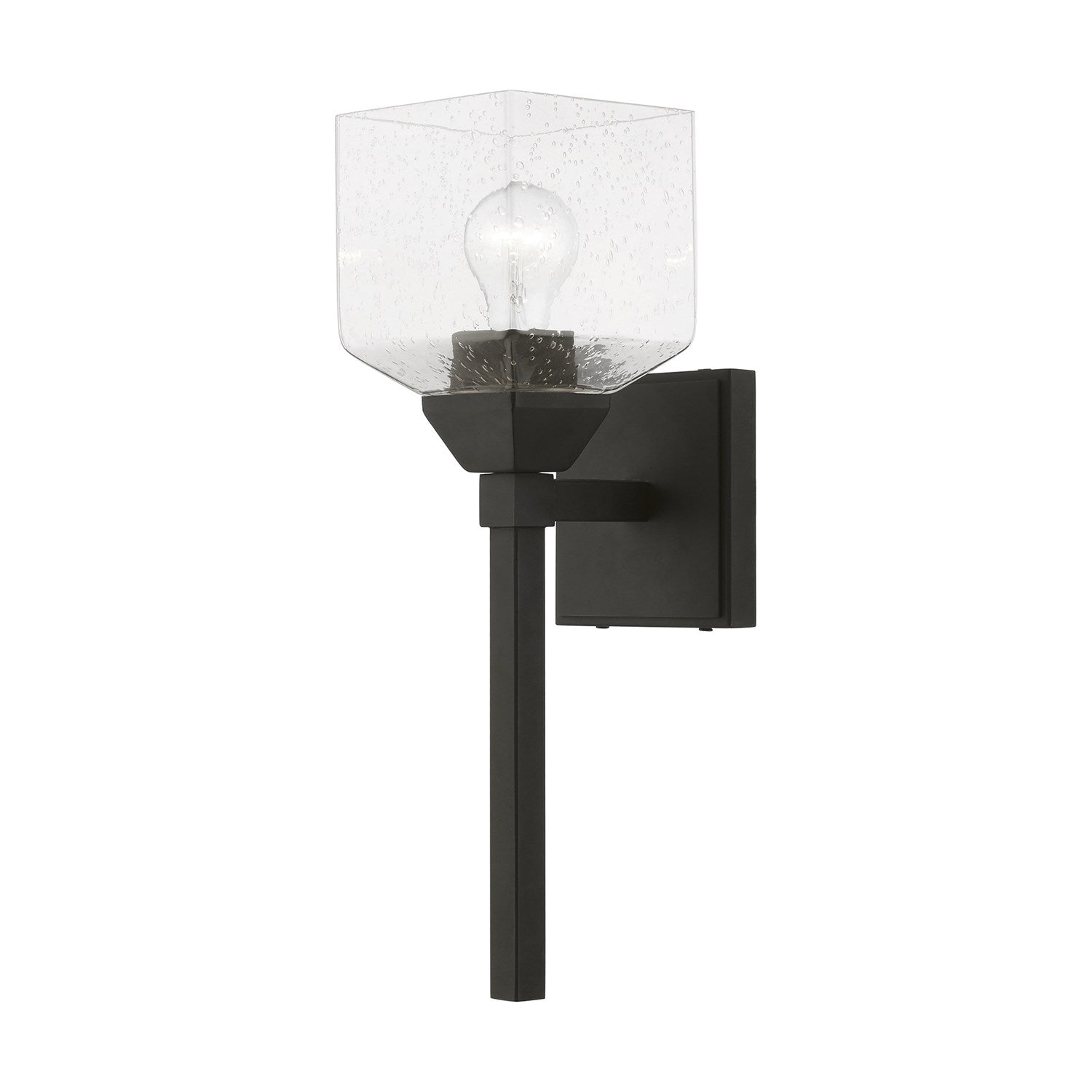 1 Light Black Vanity Sconce by Livex Lighting