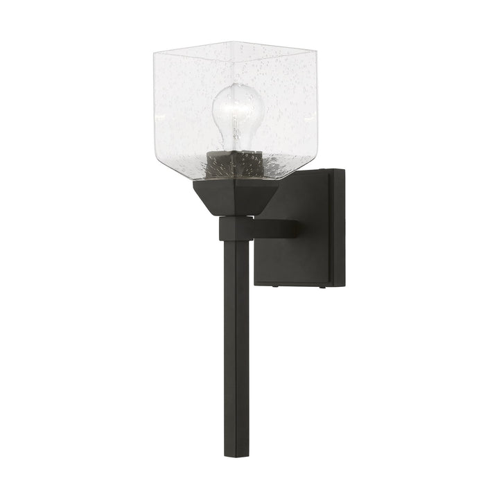 1 Light Black Vanity Sconce by Livex Lighting