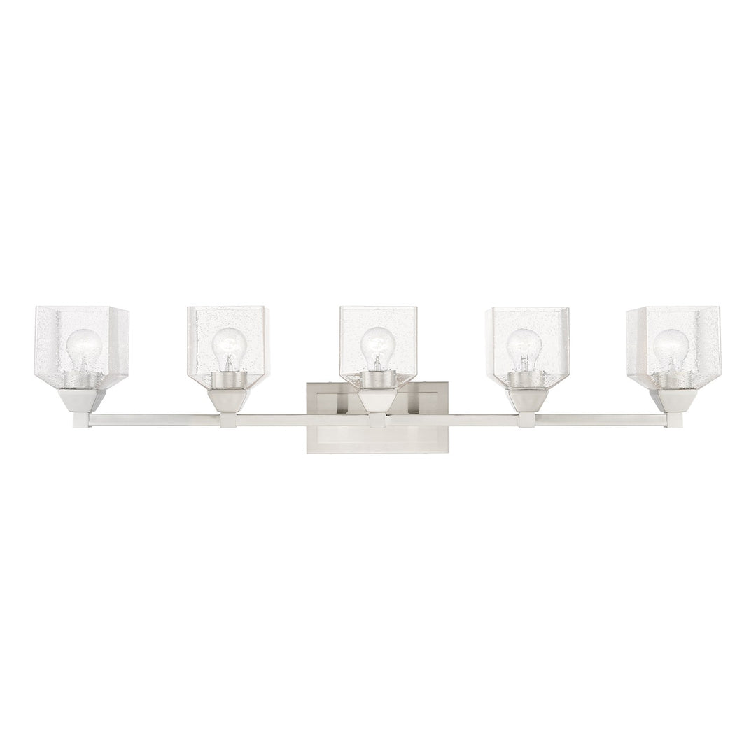 5 Light Brushed Nickel Vanity Sconce by Livex Lighting