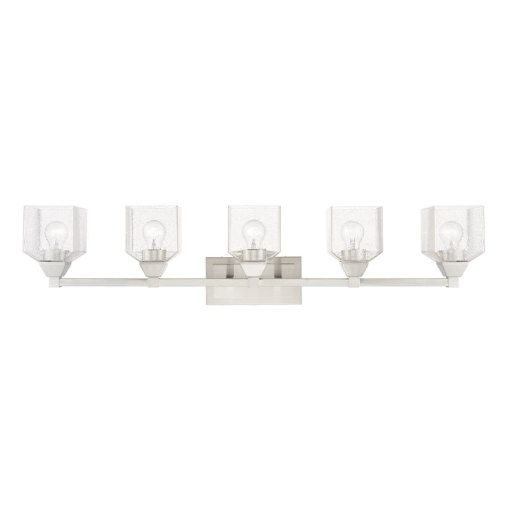 5 Light Brushed Nickel Vanity Sconce by Livex Lighting