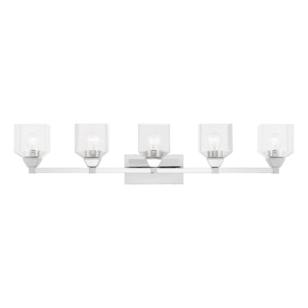 5 Light Polished Chrome Vanity Sconce by Livex Lighting