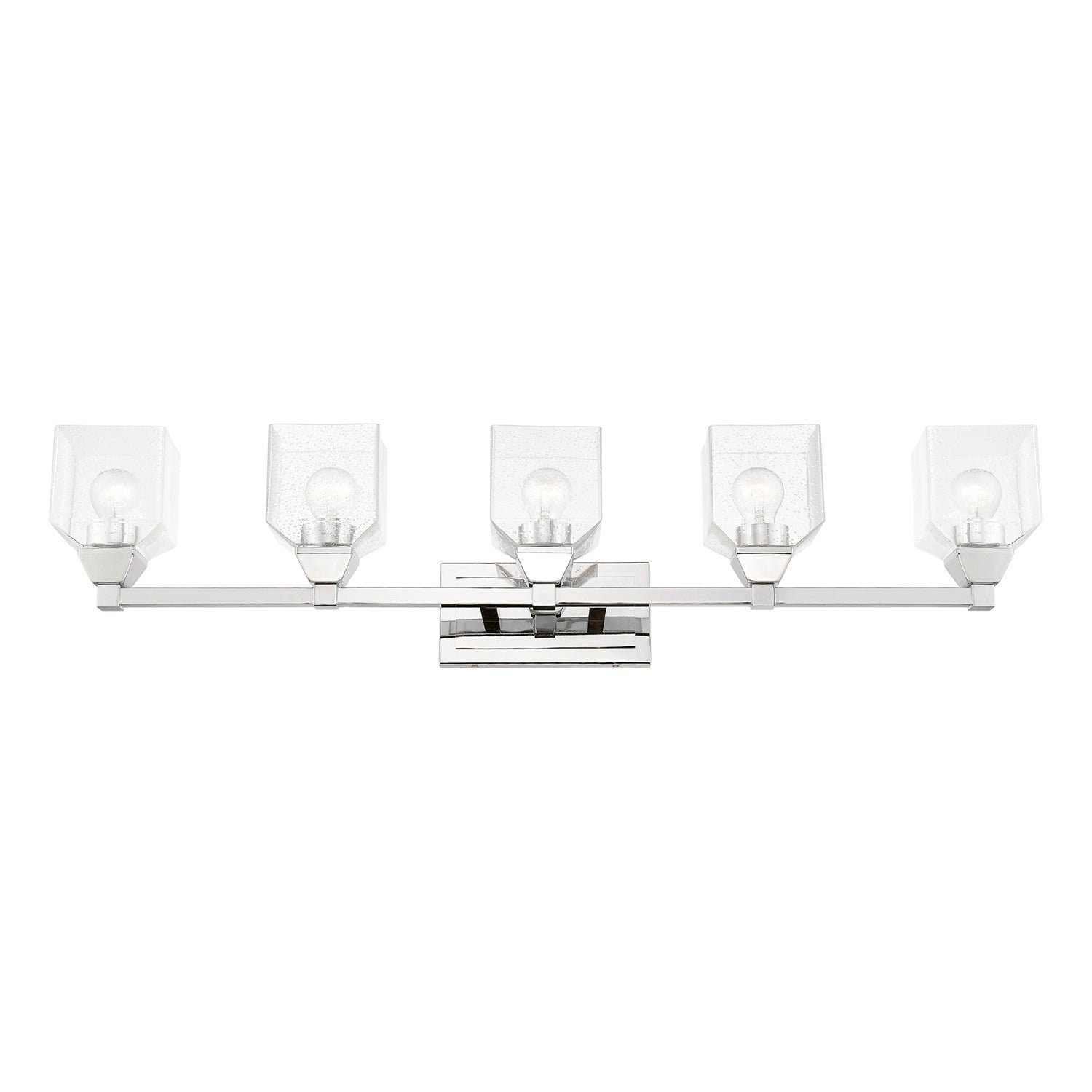 5 Light Polished Chrome Vanity Sconce