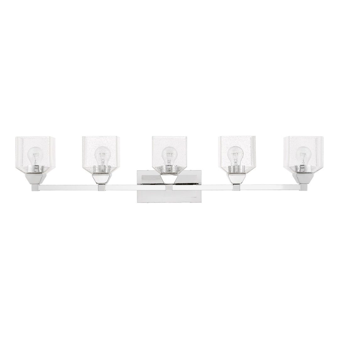 5 Light Polished Chrome Vanity Sconce