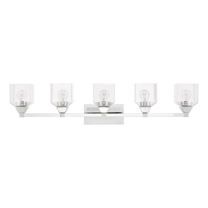 5 Light Polished Chrome Vanity Sconce