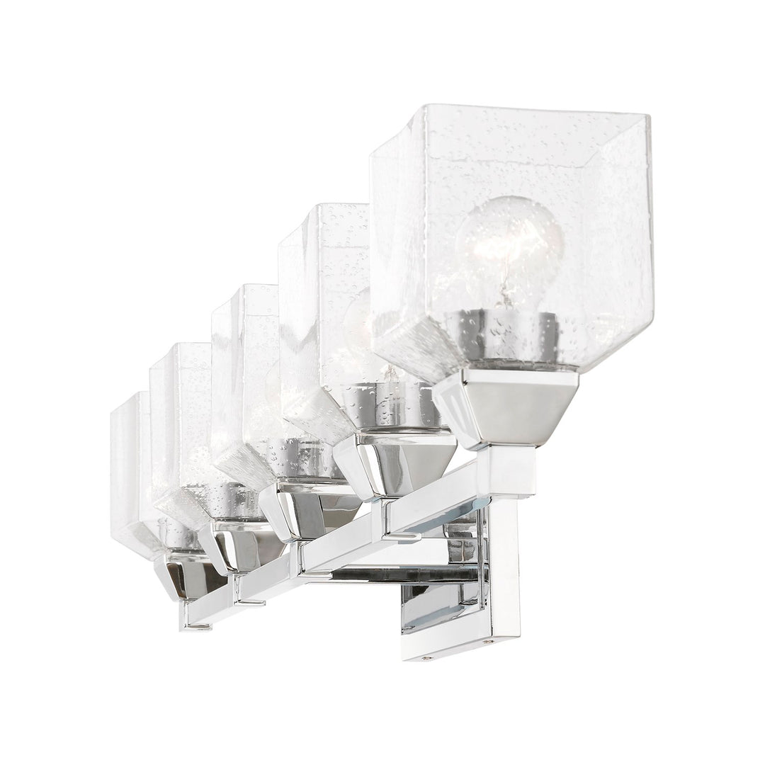 5 Light Polished Chrome Vanity Sconce