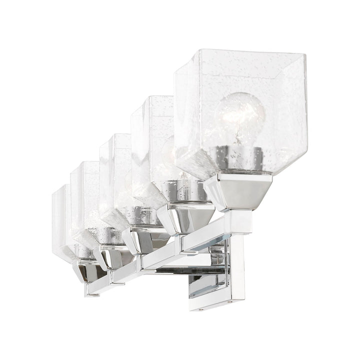 5 Light Polished Chrome Vanity Sconce