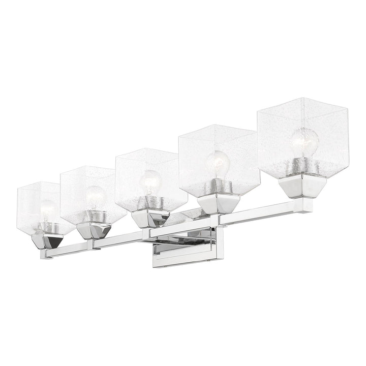 5 Light Polished Chrome Vanity Sconce