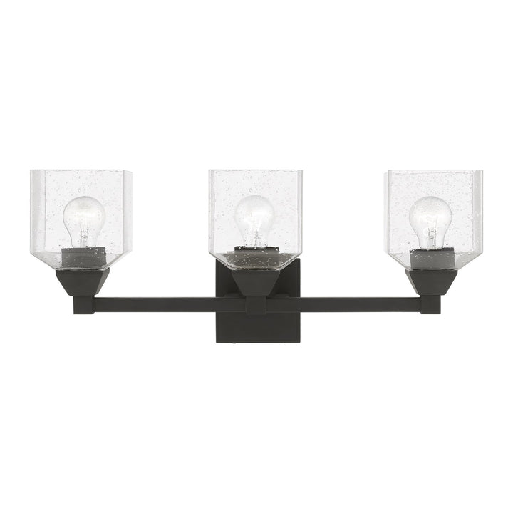 3 Light Black Vanity Sconce by Livex Lighting