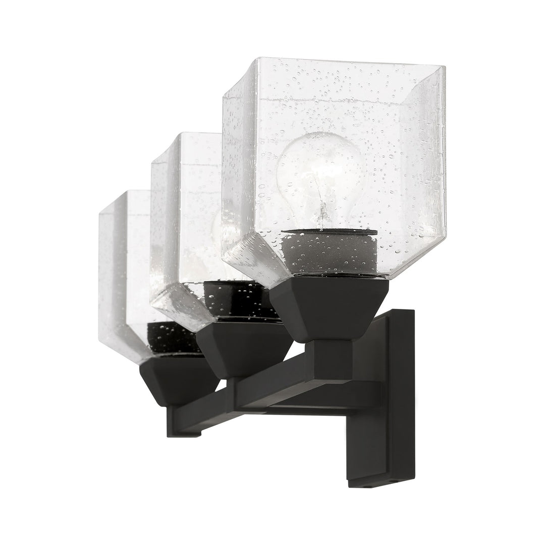 3 Light Black Vanity Sconce