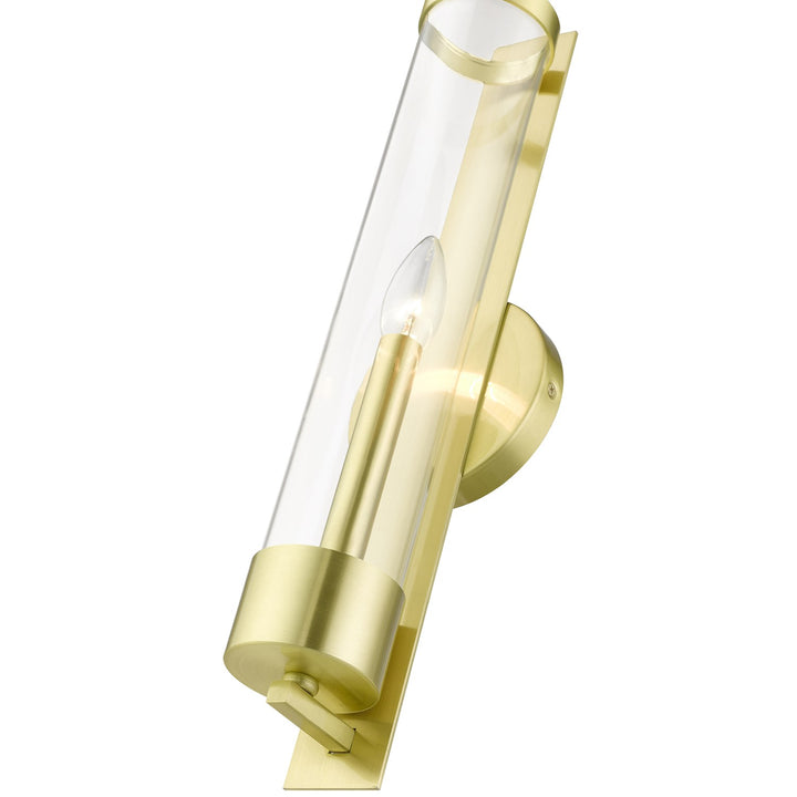 1 Light Satin Brass Tall Ada Single Sconce