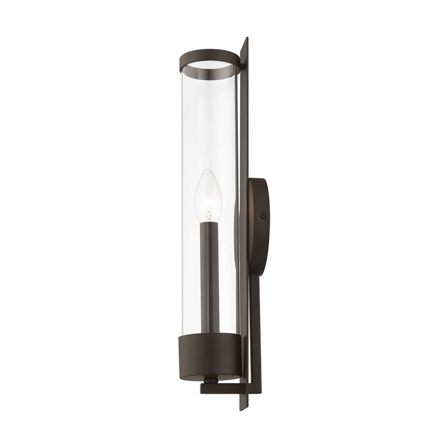 1 Light Bronze Tall Ada Single Sconce