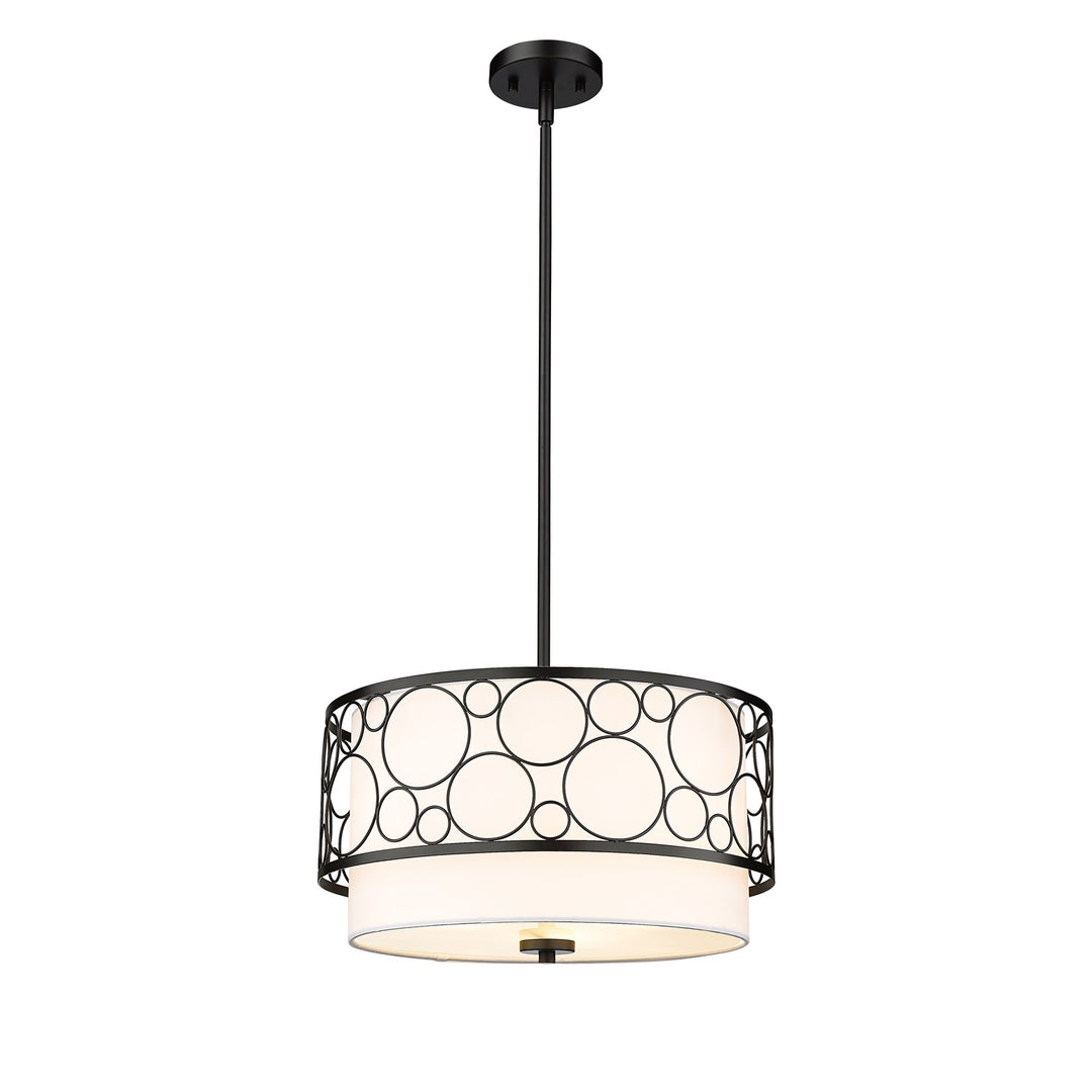 White 3 Lights Pendant by Z-Lite