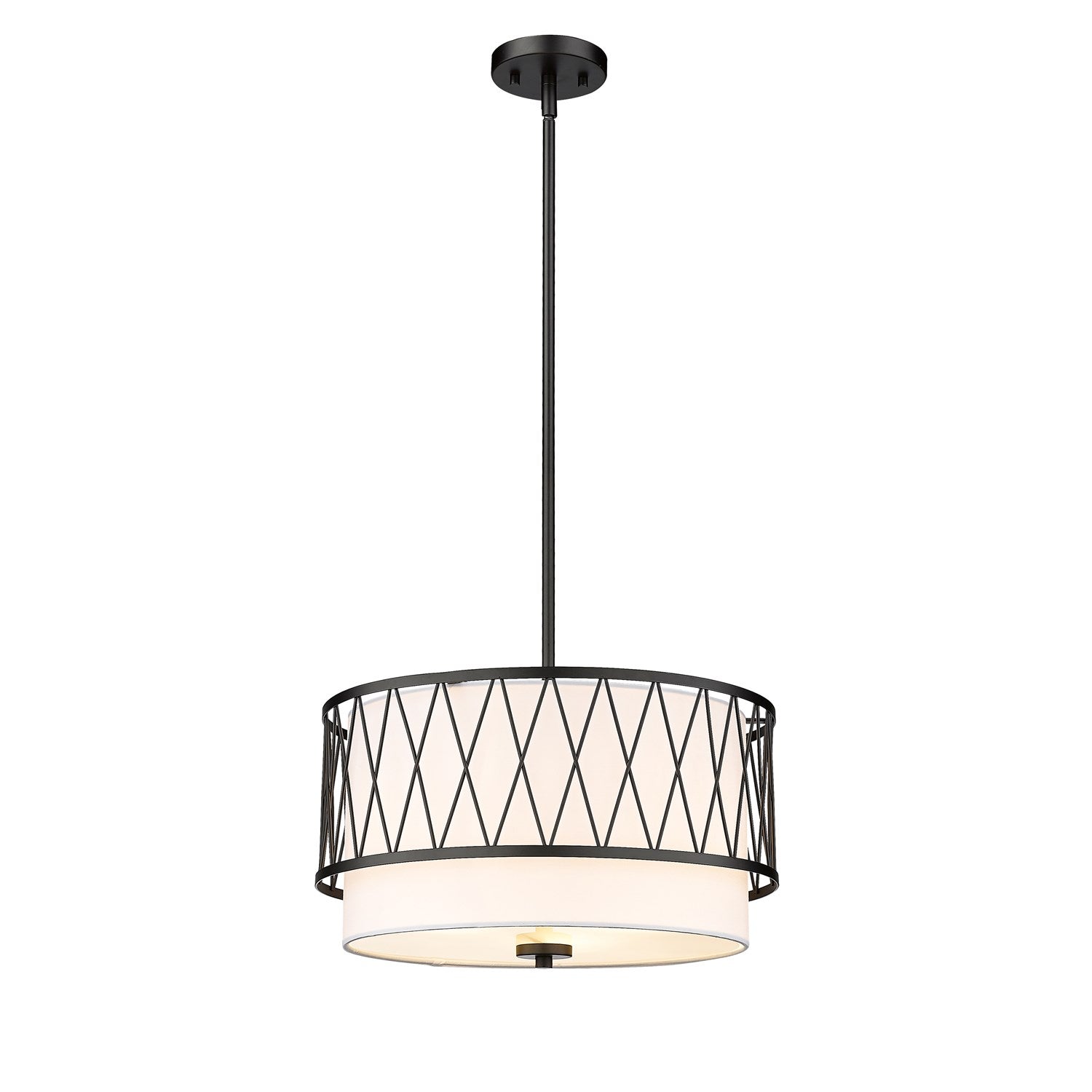 White 3 Lights Pendant by Z-Lite