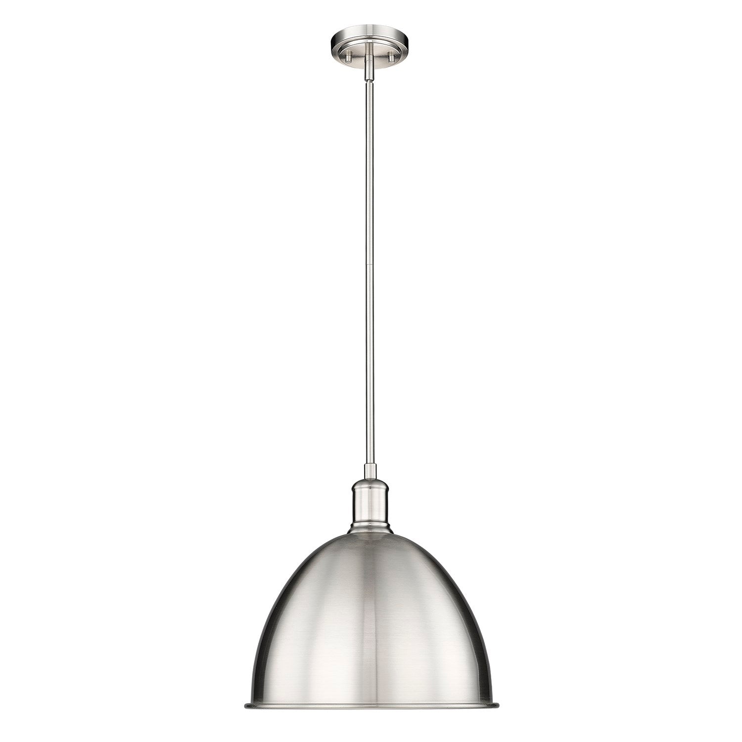 Brushed Nickel 1 Light Pendant by Z-Lite