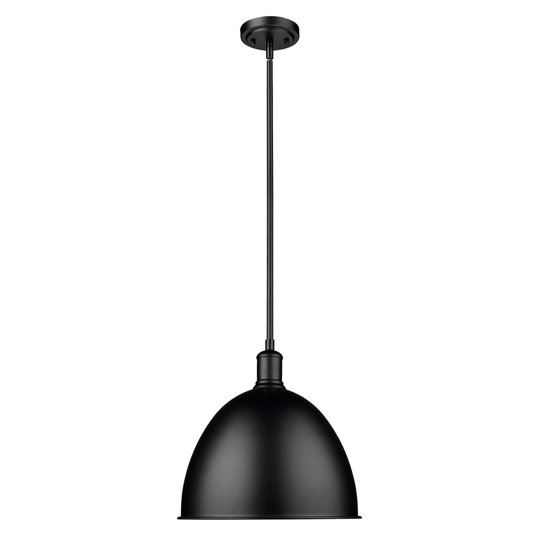 Matte Black 1 Light Pendant by Z-Lite