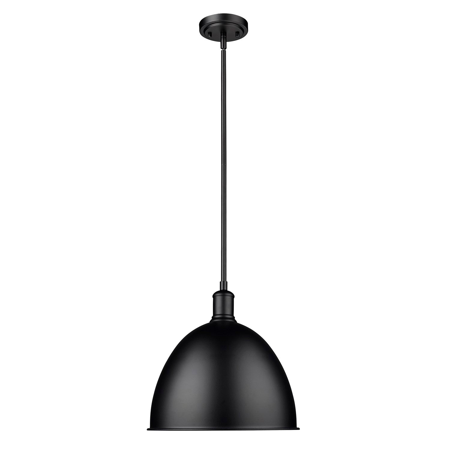 Matte Black 1 Light Pendant by Z-Lite