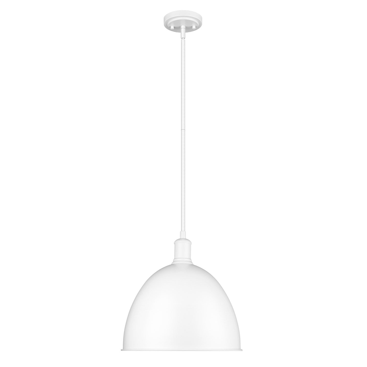 Satin White 1 Light Pendant by Z-Lite
