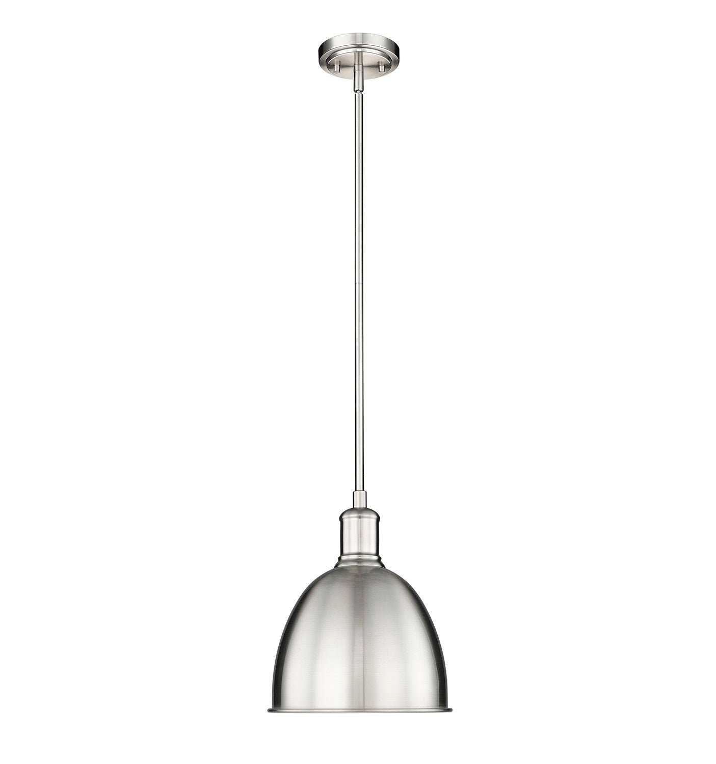 Brushed Nickel 1 Light Pendant by Z-Lite
