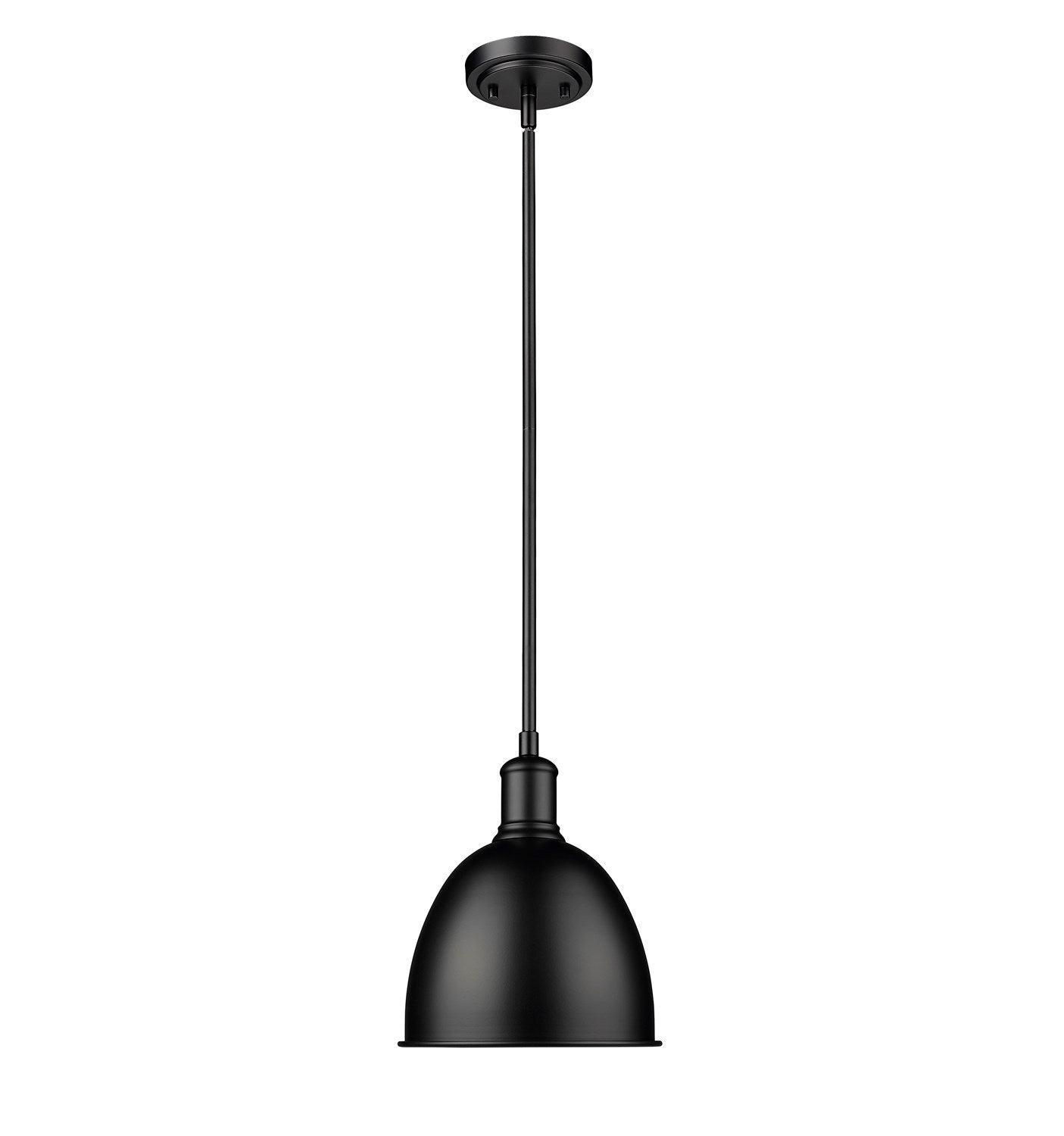 Matte Black 1 Light Pendant by Z-Lite