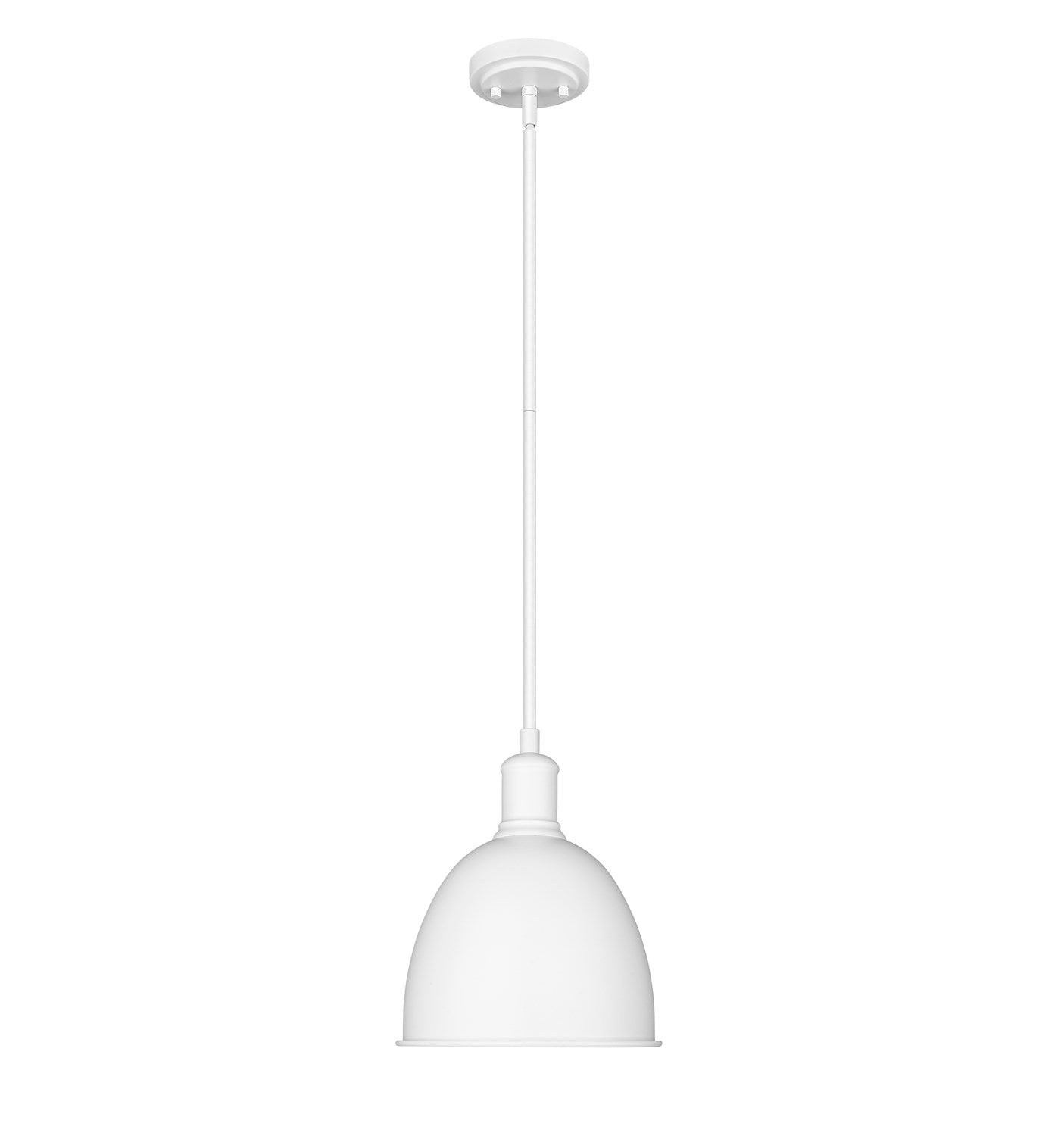 Satin White 1 Light Pendant by Z-Lite