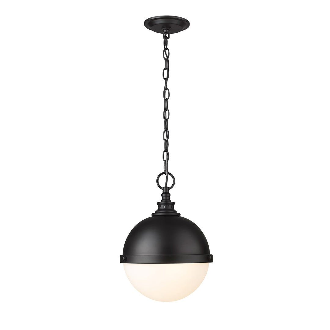 Matte Black 2 Lights Pendant by Z-Lite