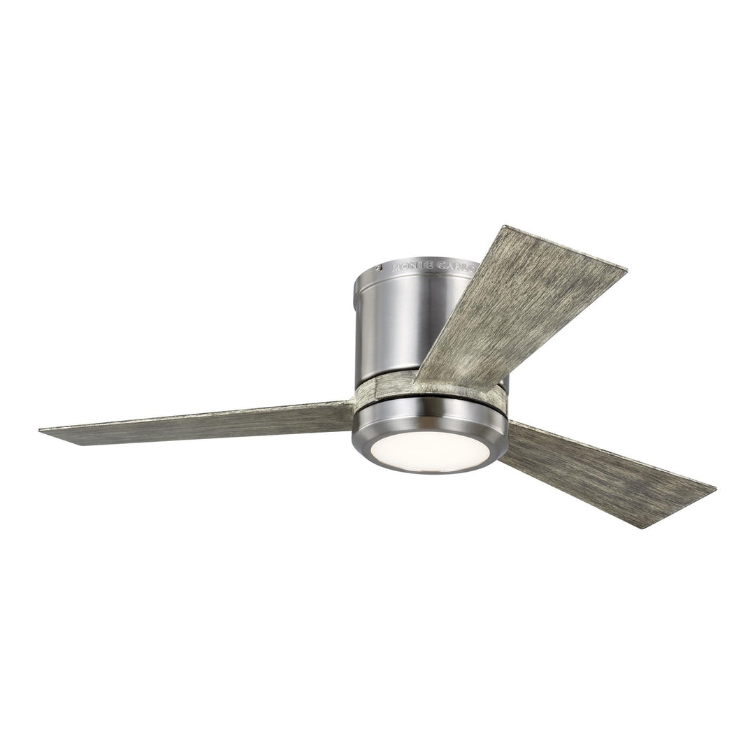 Clarity 42 Led - Brushed Steel W Lgwo Blades by VC Fan Collection