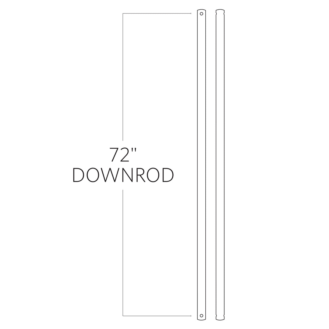 72in Downrod - Chrome by VC Fan Collection