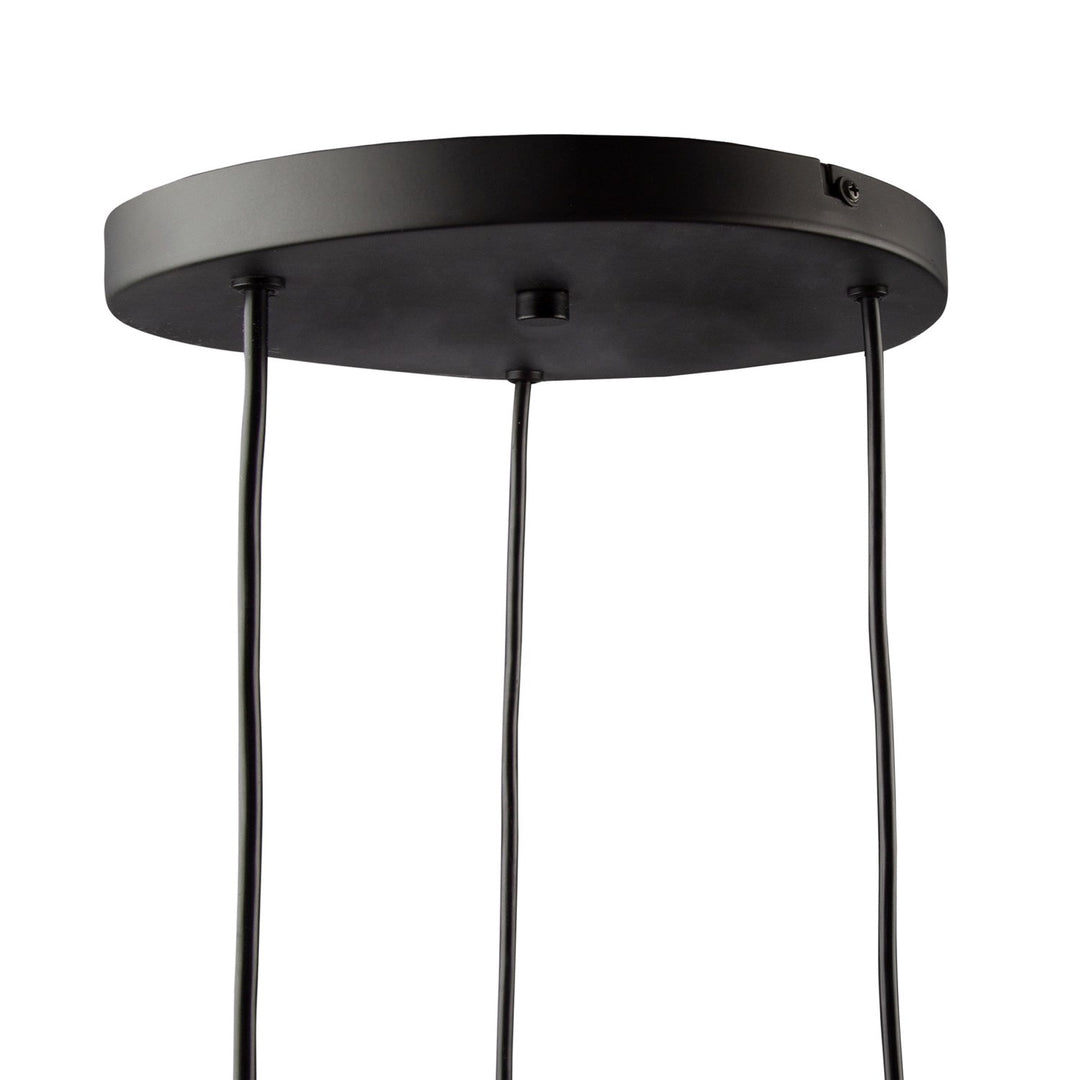 3 Light Pendant Black