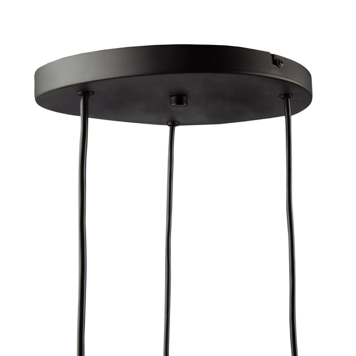 3 Light Pendant Black