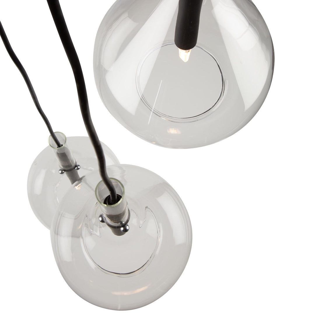 3 Light Pendant Black