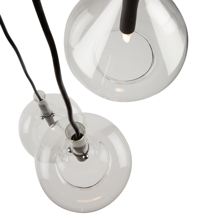 3 Light Pendant Black