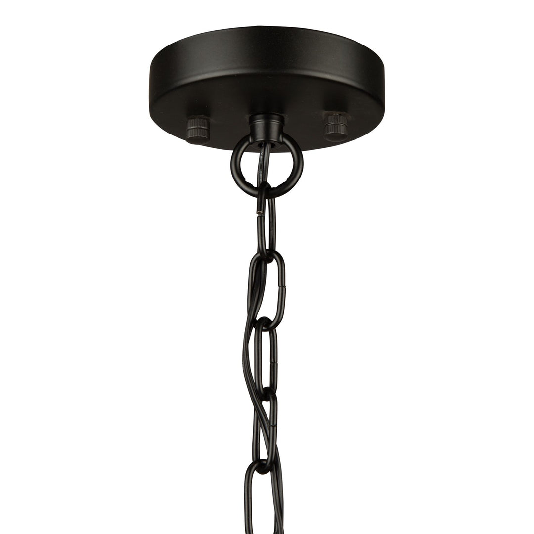 3 Light Chandelier Black