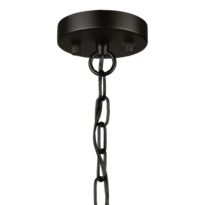 3 Light Chandelier Black