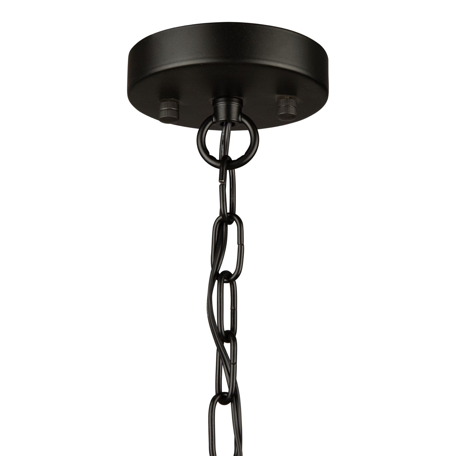 8 Light Chandelier Black