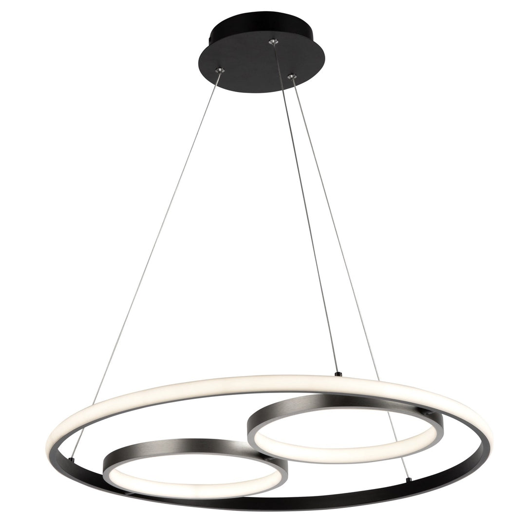 32W Led Pendant Black And Nickel by Artcraft
