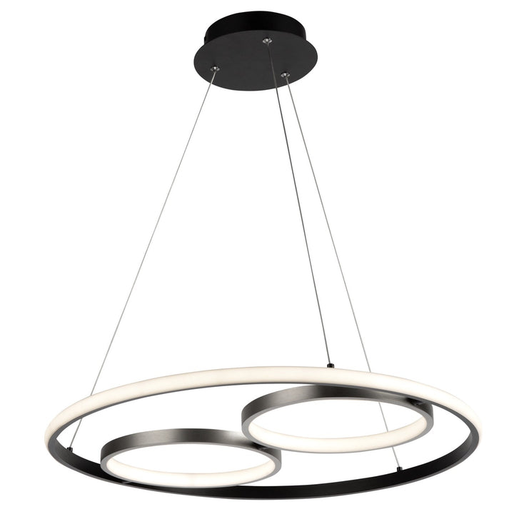 32W Led Pendant Black And Nickel by Artcraft