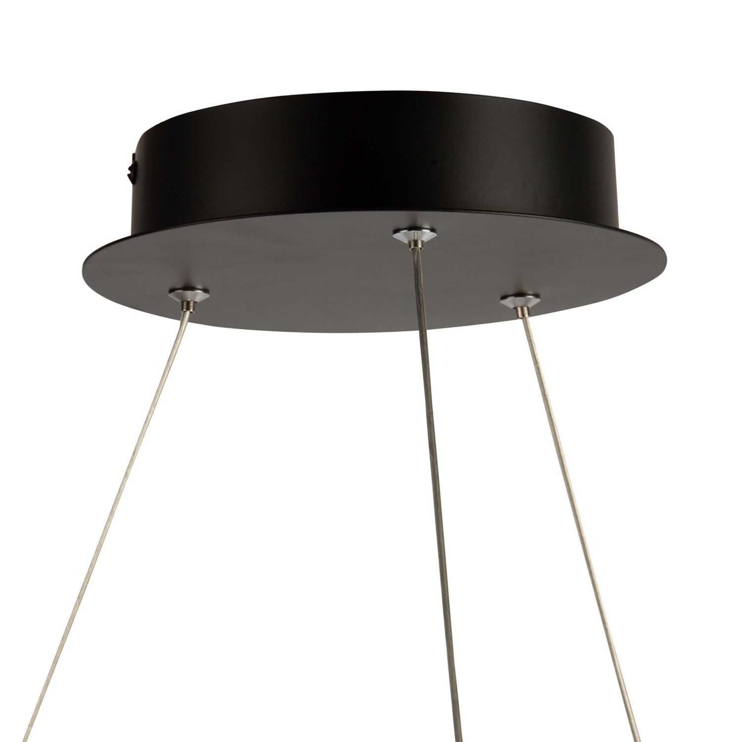32W Led Pendant Black And Nickel