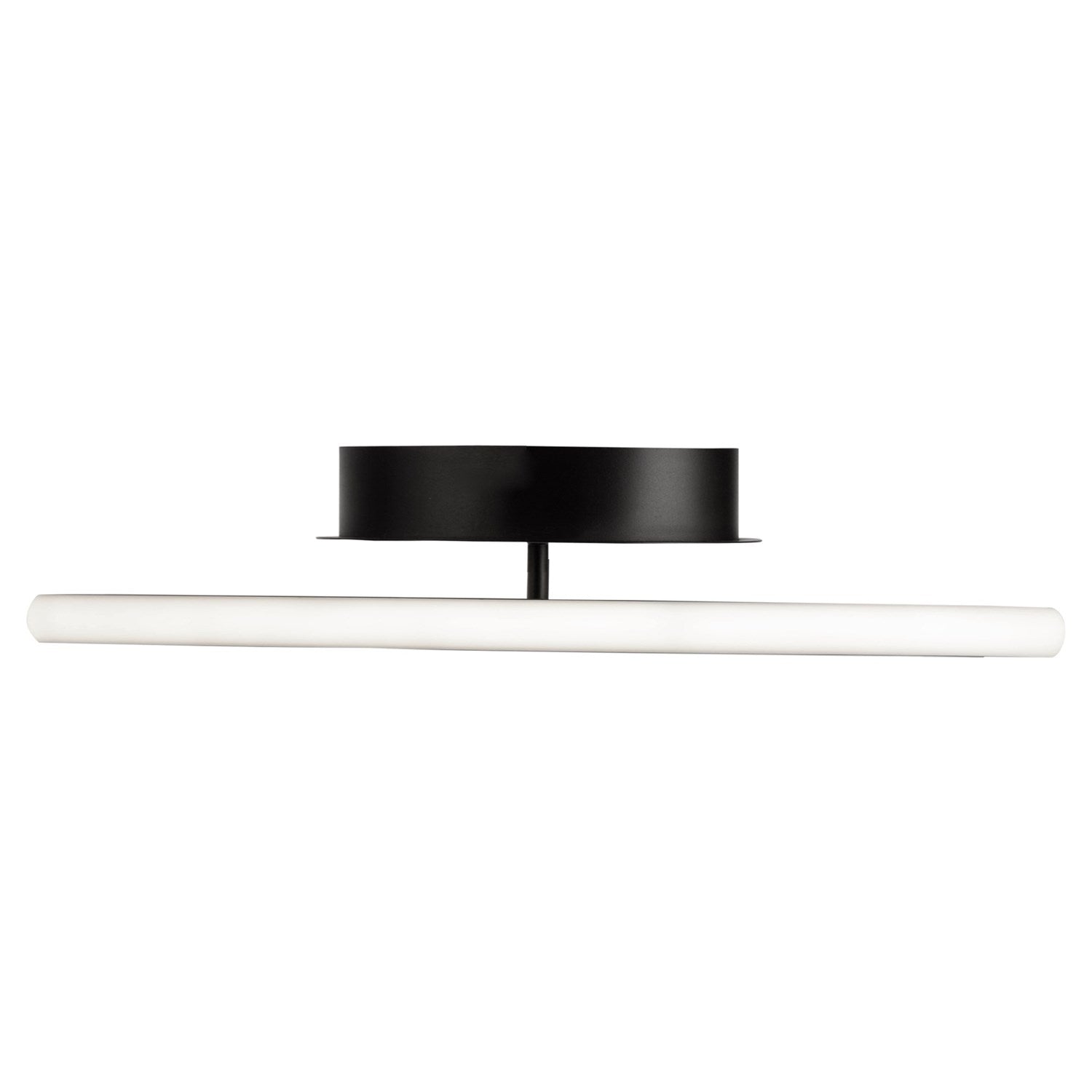 18W Led Flush Mount Black And Nickel