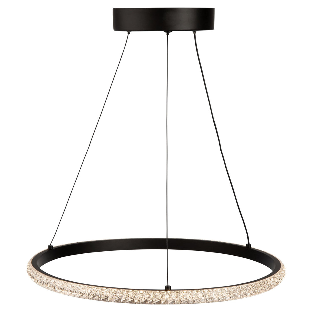 24W Led Pendant Black
