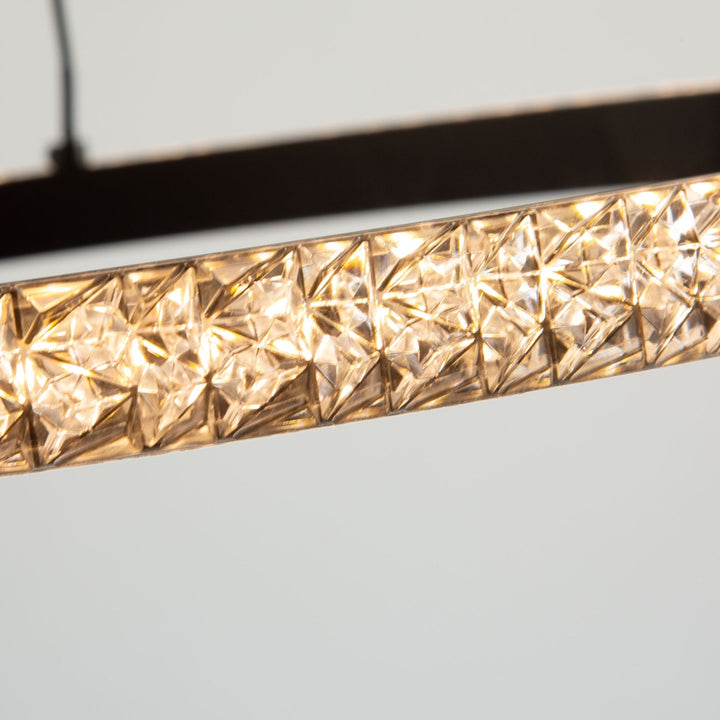 24W Led Pendant Black
