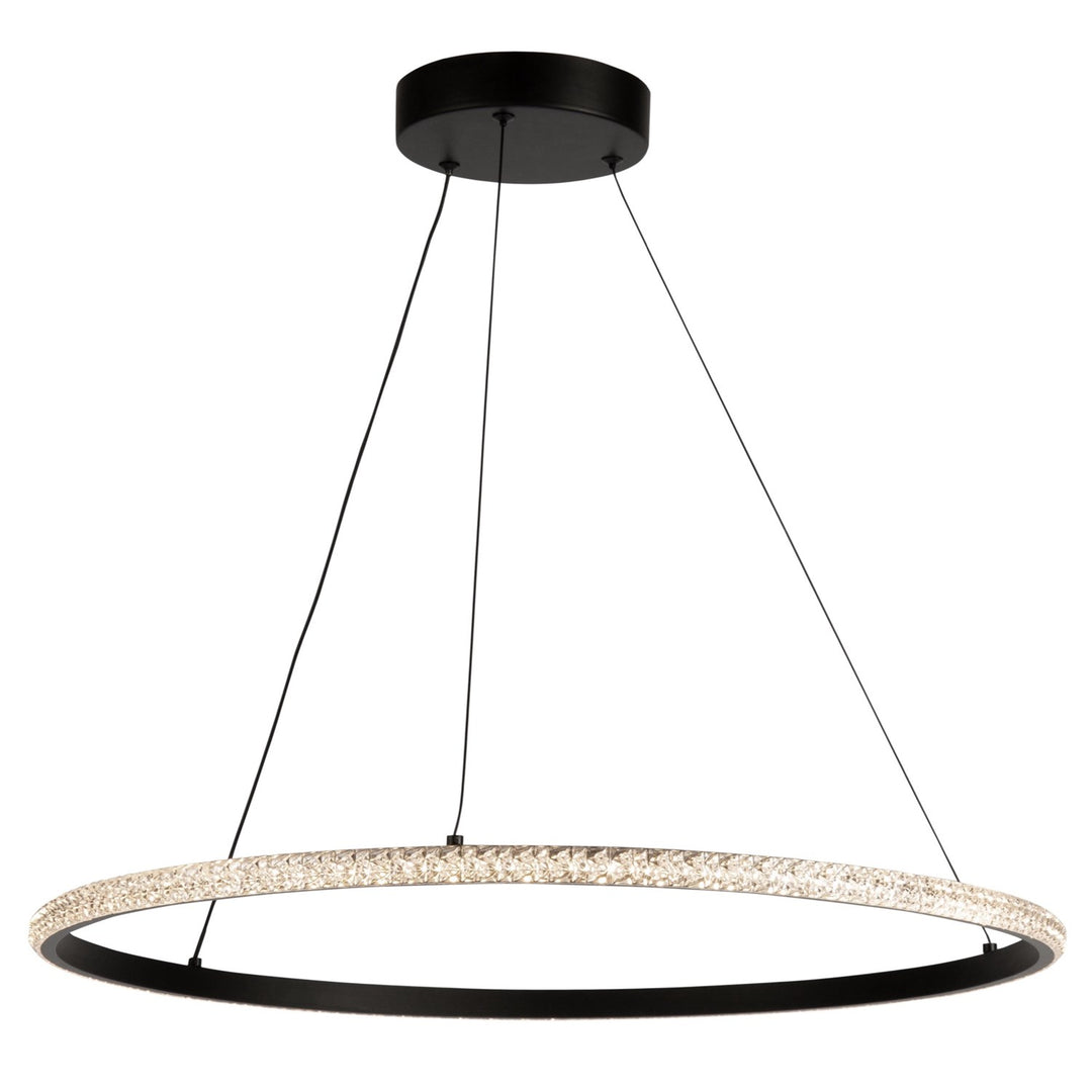 30W Led Pendant Black