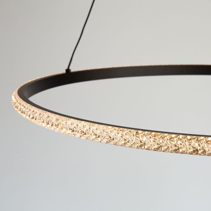 30W Led Pendant Black